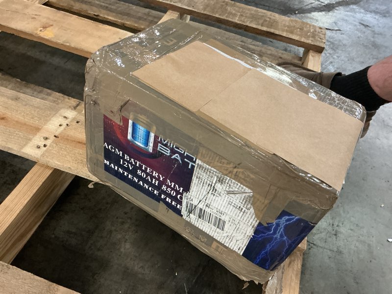 Condition photo showing As Is for Mighty Max Battery MM-H7 Start and Stop Car BCI Group Size 94R 12V 80AH, 140RC, 850 CCA Rechargeable AGM Car Battery Group 94R