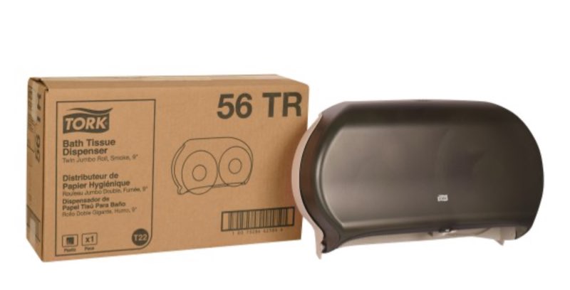 north american paper? 56tr jumbo double roll toilet dispenser  rigid vinyl plastic