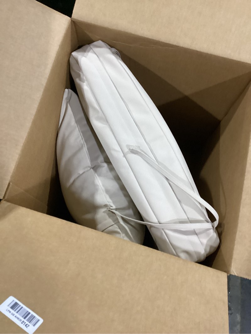 Condition photo showing Good Condition for favoyard outdoor seat cushion set 22 x 24 inch waterproof & fade resistant patio furniture cushions with removable cover deep seat & back cushion with tie straps for chair sofa couch beige 22 x 24 inch