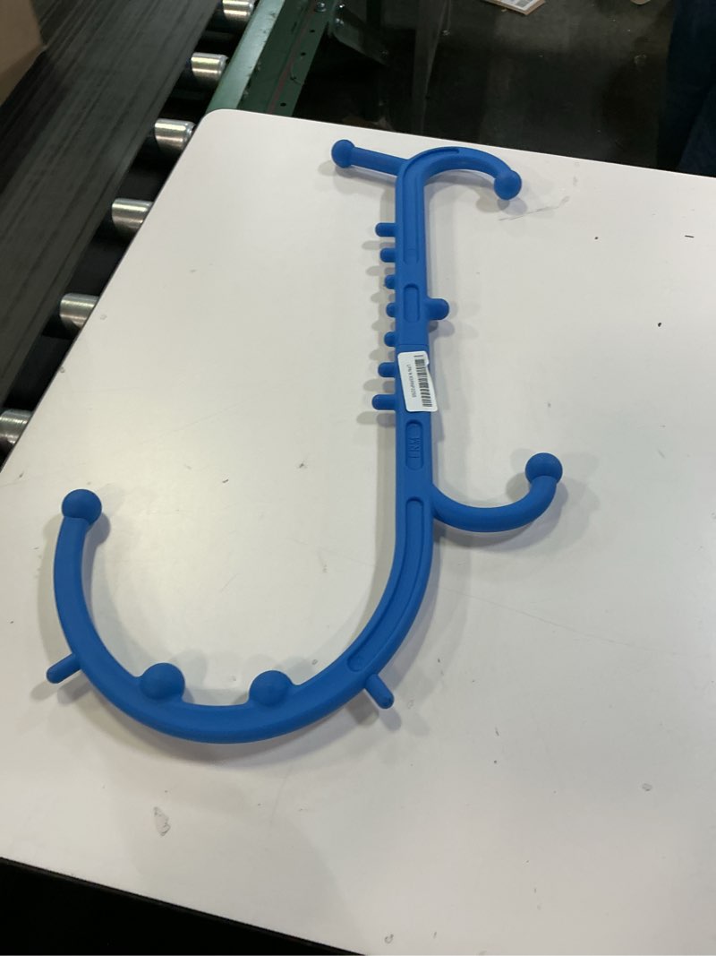 Condition photo showing As Is for Back and Neck Massager-Trigger Point Massage Tools for Pain Relief and Self Massage Hook Cane- Handheld Body Deep Tissue Shoulder Leg Feet Massager Stick Gift for Men & Women-Blue