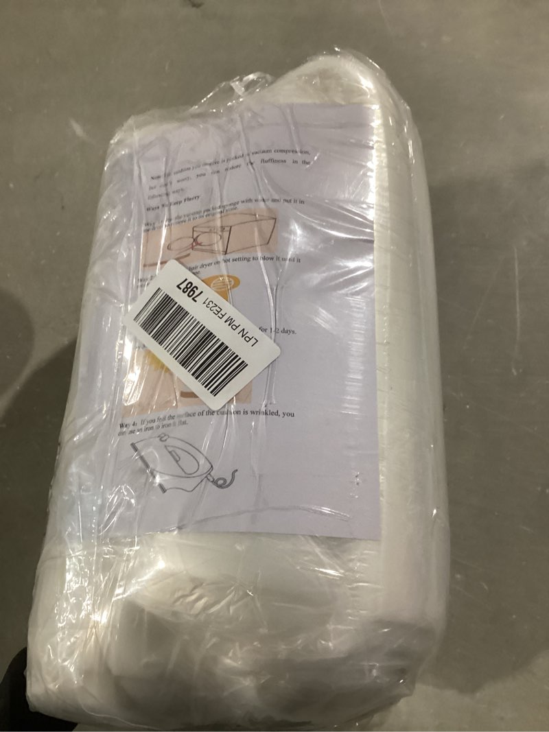 Condition photo showing Good Condition for Frienda 2 Pack 1" x 18" x 18" Upholstery High Density Foam Cushion Replacement Square Cut to Size Foam Couch or Commercial Dinning Chair Couches Chair Padding DIY Projects