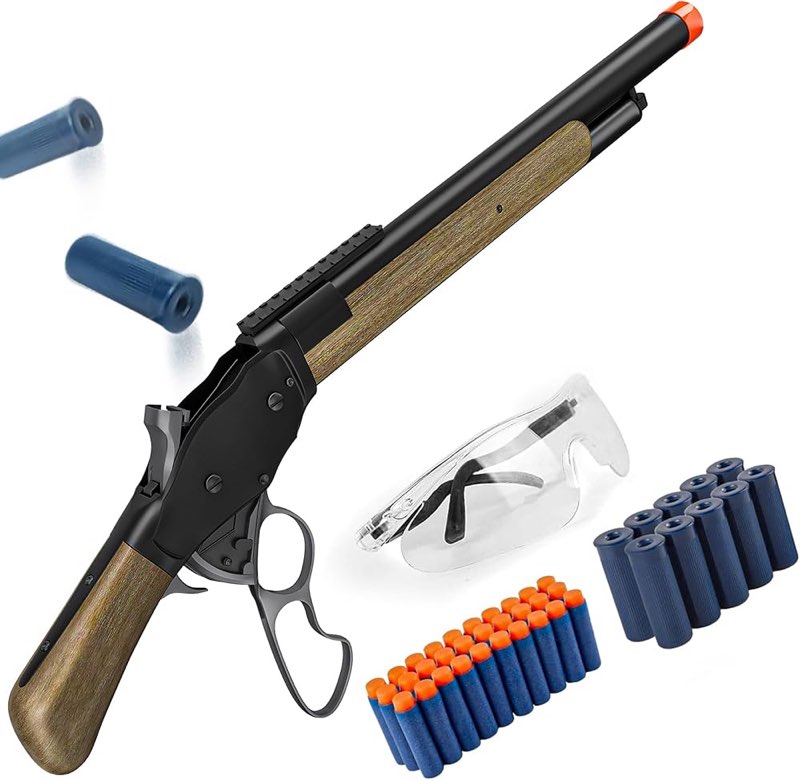 Toy Lever Shotgun Lever Type Toy,Air Pump Shotgun Play Set Shell Ejecting,Parent-Child Game Outdoor 