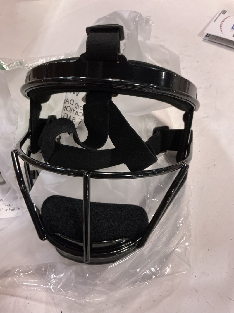 Condition photo showing Good Condition for Dinictis Softball Face Mask, Lightweight, Comfortable, with Wide Field Vision, Durable and Safe Face Guards, Premium Protective Softball Fielder's Mask Black Youth(M)