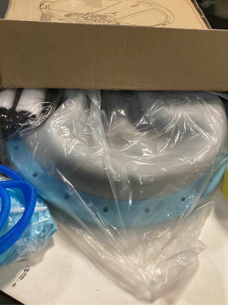 Condition photo showing Good Condition for Exercise Ball Balance Trainer, Inflatable Yoga ball With Plank &Game Function, Half Balance Trainer For Core Strength Training, Workout equipment For Home With Resistance Bands. Blue