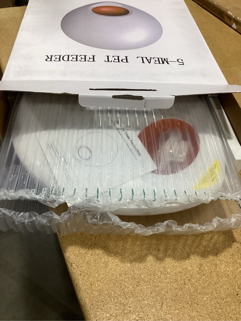 Condition photo showing New/Like New for n&m smart automatic pet feeder for wet and dry food – app control, ice packs for freshness, dual-powered, programmable cat & dog feeder