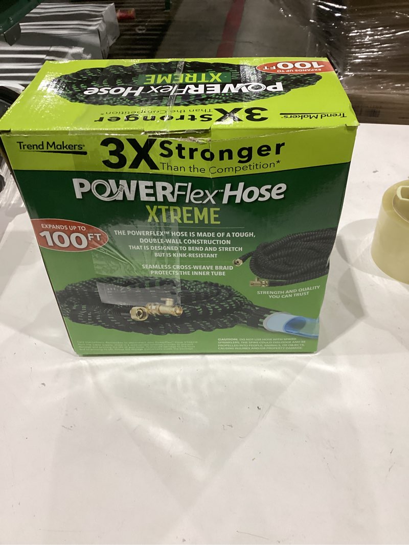 Condition photo showing As Is for flex-able hose flex-able xtreme hose 100ft - kink free, expandable, heavy duty, green