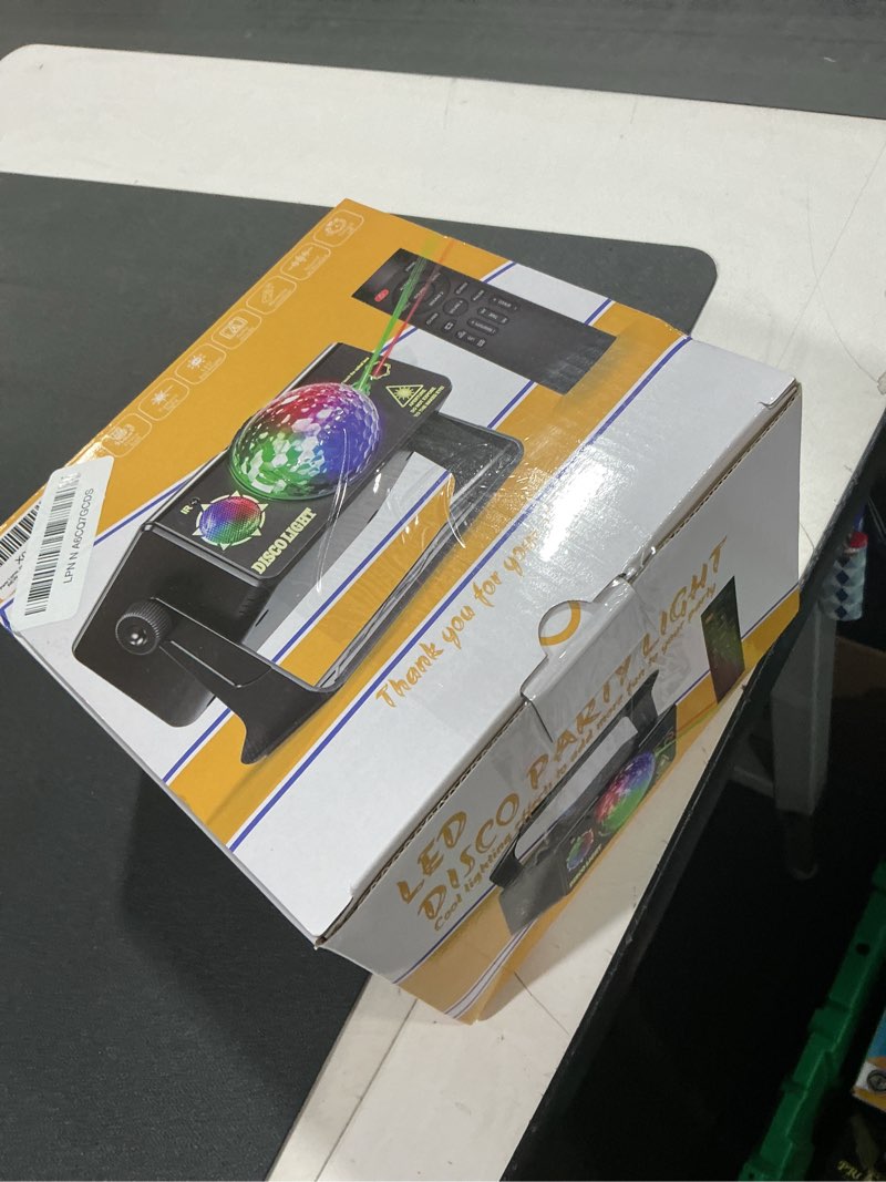 Condition photo showing Good Condition for OIEZISRO Party Lights, DJ Disco Light Disco Ball Light Sound Activated Strobe Stage Lights for Parti