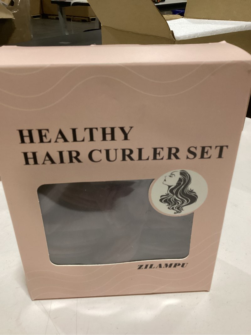 Condition photo showing Good Condition for ZILAMPU Hair Curler Headband, No Heat Overnight Hair Curler, 70\" Long Velour Lazy Hair Curls Roller Wrap for Women Girls Long Hair - Reddish Brown