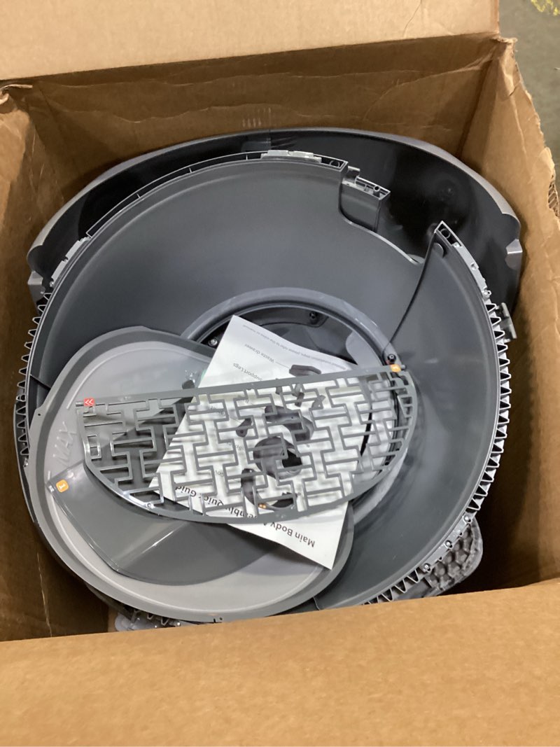 Condition photo showing As Is for Self Cleaning Litter Box, Automatic Litter Box, FEELNEEDY Odor Control Robot, Cat Ears Design, 65L APP Real-Time Monitor, Cat Litter-Boxs for Multiple Cats, Safety Sensors, with 1 Trash Bag