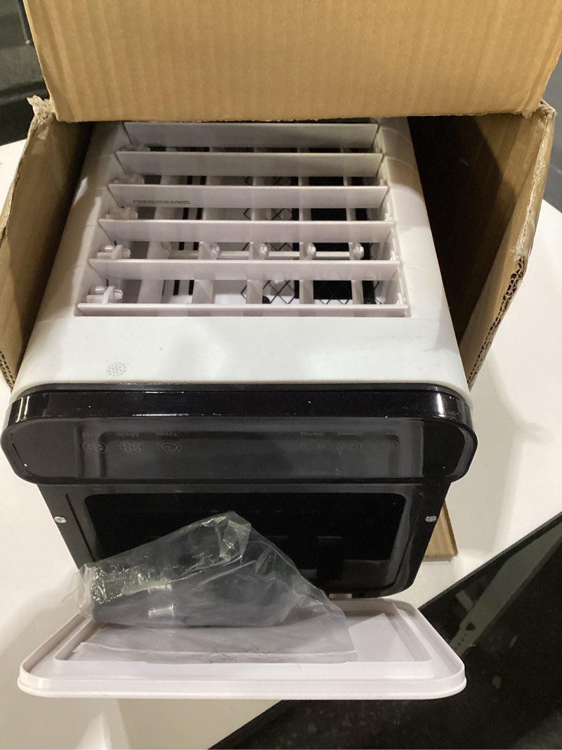 Condition photo showing As Is for Evaporative Air Cooler with Remote & Timer, 2200+ CFM Portable Fan That Blows Cold Air for Large Room, Home Office, Bedroom - 2.1Gal High-Capacity Tank, 3 Modes, Whisper Quiet 30dB & Sleep Mode, SIMILAR TO STOCK PHOTO, NOT TESTED 