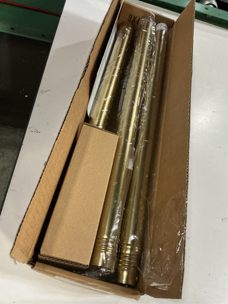Condition photo showing Good Condition for ynl shower curtain rod 34-82 inches (2.8-6.8ft) adjustable spring shower rod no drilling, non-slip, never rust, stainless steel, suitable for bathroom window living room, gold gold m:34-82"