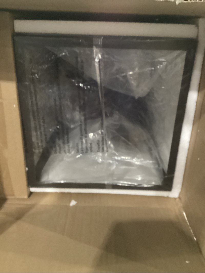 Condition photo showing New/Like New for JONATHAN Y 11" Oil Rubbed Bronze 4-Light Traditional Lantern Pendant Light, Metal and Clear Glass Shade, Classic Chandelier for Foyer, Kitchen Island, LED Bulbs Included JYL7403A 11 in Oil Rubbed Bronze/Clear