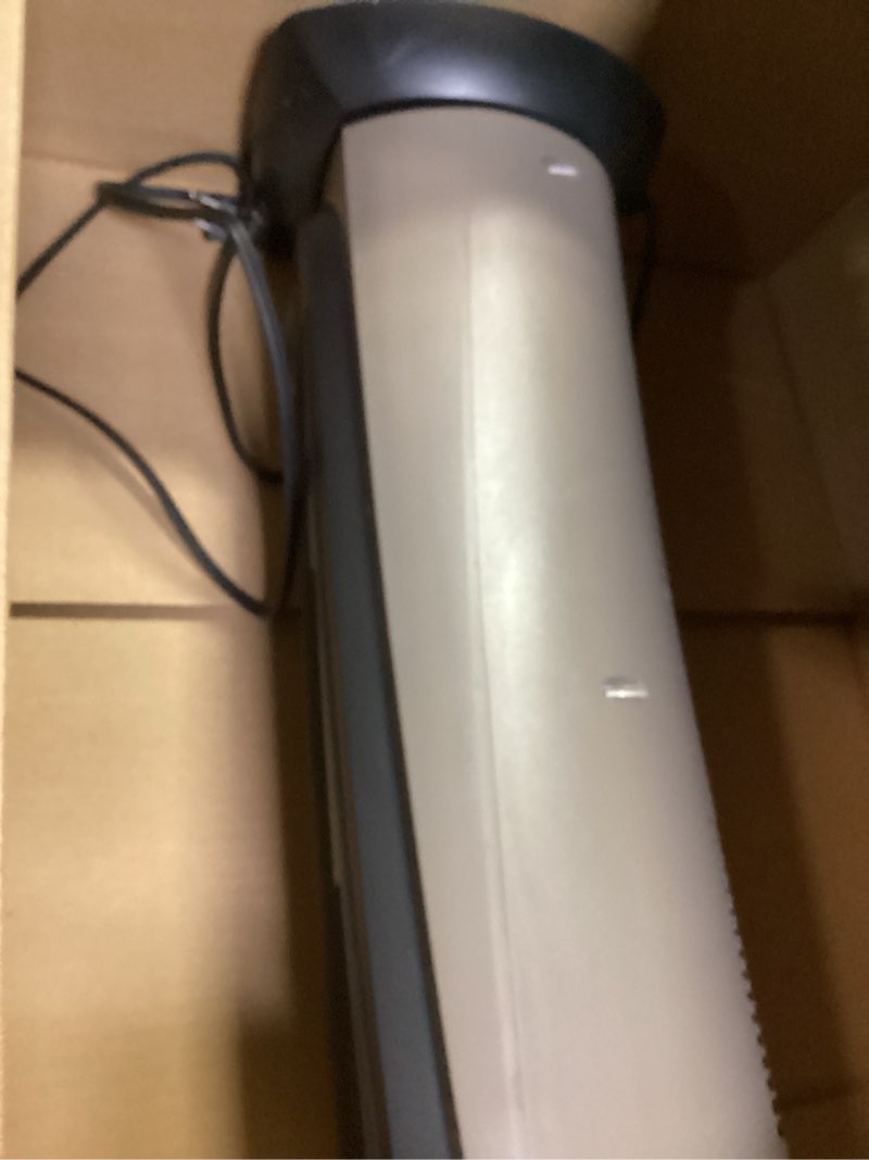 Condition photo showing Good Condition for Lasko - Portable Ceramic Tower Space Heater with Remote Control - Black/Silver