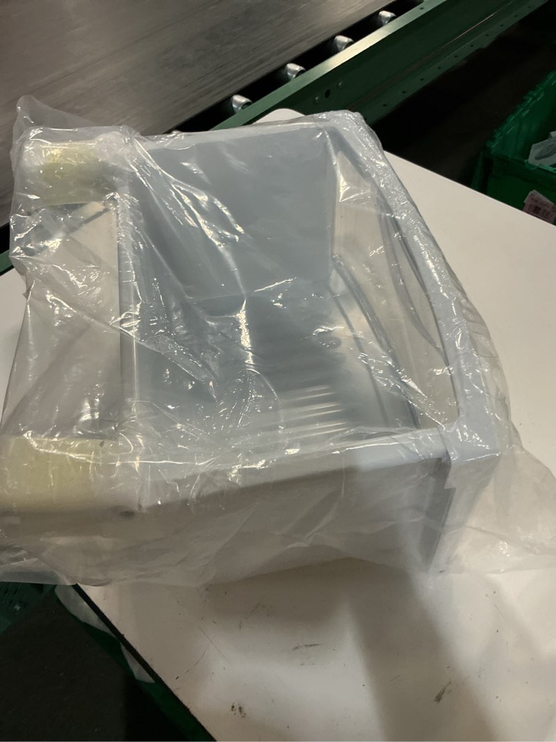Condition photo showing Good Condition for wr32x10524 bottom drawer, ap3855806 meat pan assembly, compatible with ge refrigerators, replacement models: 1169961, eap1021907, ps1021907