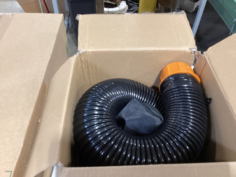 Condition photo showing As Is for worx leaf collection system for worx leaf blower & leaf vacuum with a 5” inches tube, wa4054.2 wa4054.2 leafpro collection system
