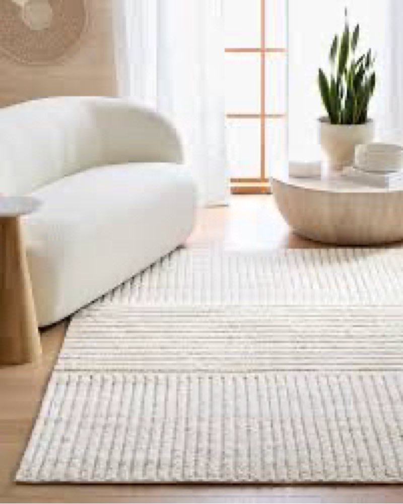 Troy Hand-Knotted Wool Rug, Ivory, 8' x 10'