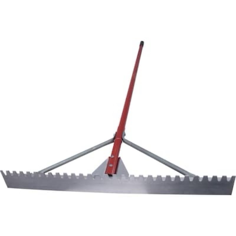 Marshalltown Blunt Tooth Asphalt Lute Rake with 72" handle 32-in Asphalt Squeegee