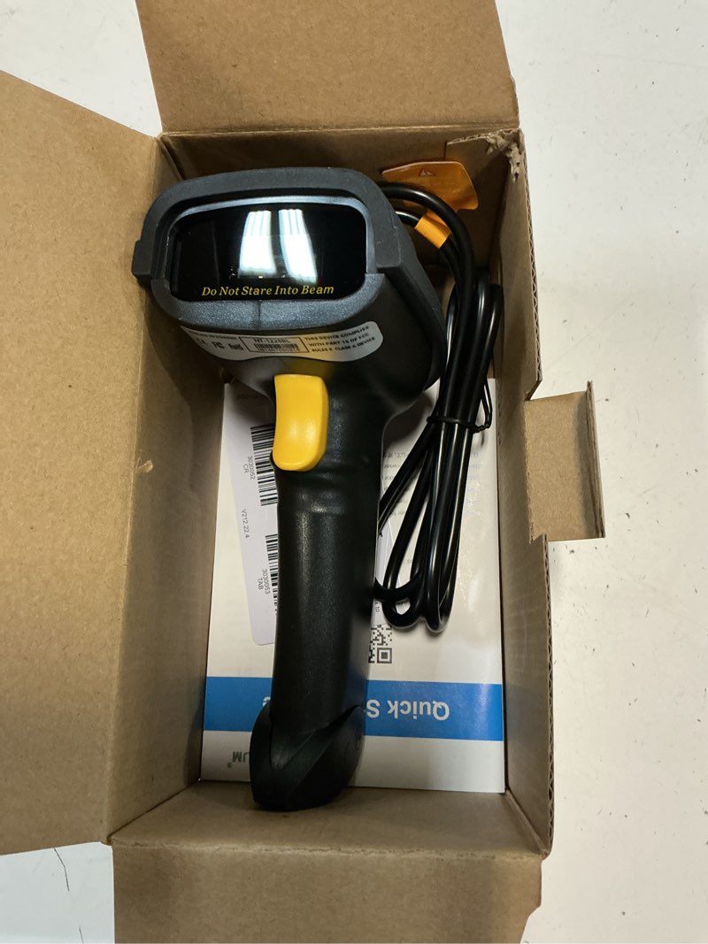 Condition photo showing Good Condition for netum 2d barcode scanner, compatible with 2.4g wireless & bluetooth & usb wired connection, connect smart phone, tablet, pc, 1d bar code reader work for qr pdf417 data matrix (nt-1228bl) (1)