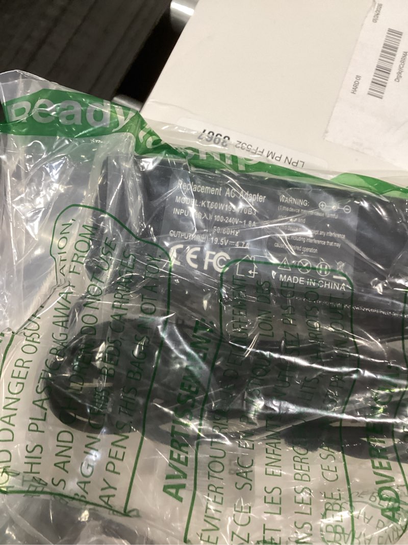 Condition photo showing Good Condition for Similar productCharger Compatible with HP Laptop Computer 65W 45W Smart Blue Tip Power Adapter