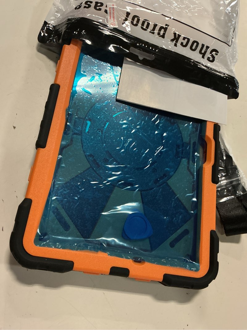 Condition photo showing New/Like New for auizotl case for galaxy tab a11 plus/a9 plus 11 inch heavy duty cases for samsung galaxy a11+/a9+ tablet case with screen protector 360 rotating stand shoulder strap pen holder,black orange