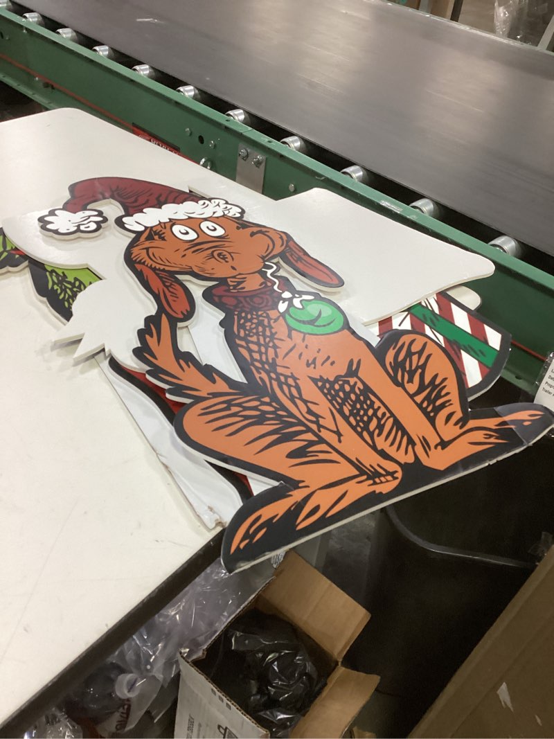 Condition photo showing New/Like New for Large Funny Christmas Decorations, Christmas Thief Cardboard Cutouts for Christmas Tree Decorations Xmas Home Decor -2pc