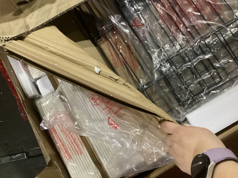Condition photo showing item condition for garvee twin bed frame, wood platform bed with fluted design, low profile bedframe, minimalist bed base with noise-free, easy assembly, no box spring needed, cream cream twin