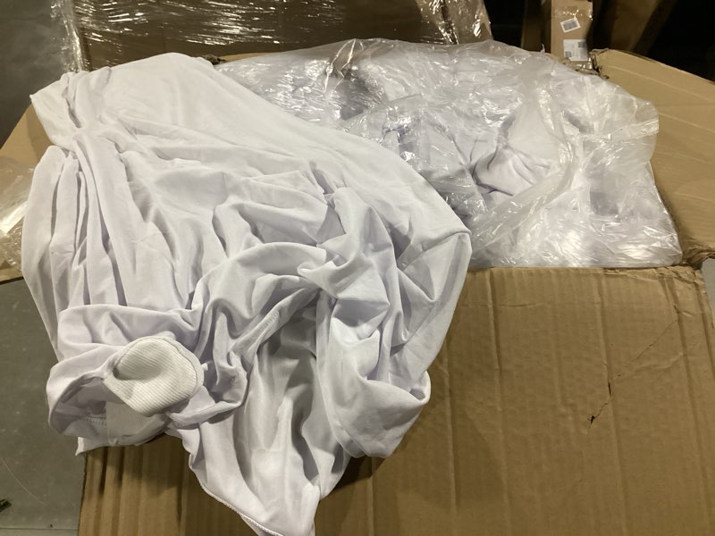 Condition photo showing Good Condition for VEVOR 100 Pcs White Chair Covers Polyester Spandex Chair Cover Stretch Slipcovers for Wedding Party Dining Banquet Chair Decoration Covers 100PCS White-b