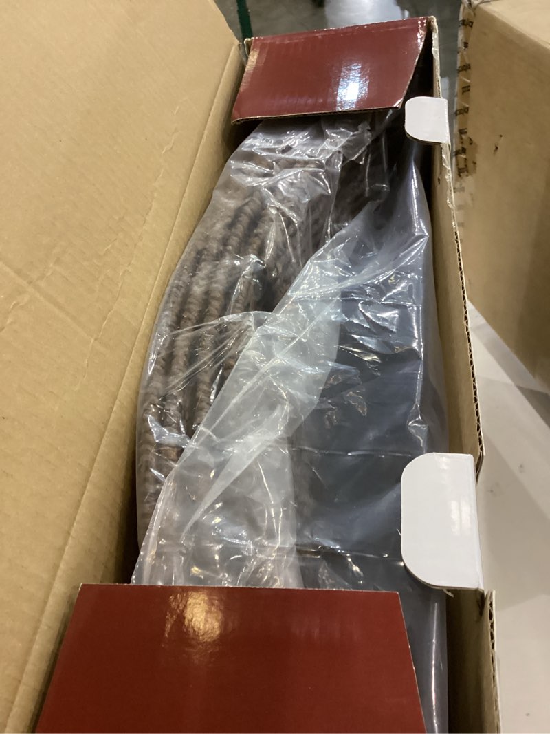 Condition photo showing New/Like New for 36in Extra Large Christmas Tree Collar - Wicker Woven Tree Collars for Artificial Trees - Large Rattan Rustic Farmhouse Basket for Tree Base Cover with Cord Cut-Out for 7.5ft 9ft 12ft Tree(Brown) 36in-woven-brown