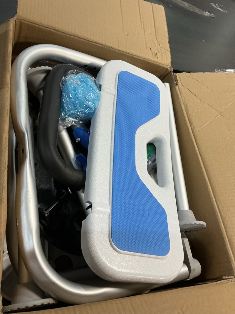 Condition photo showing Good Condition for Swive Shower Chair with Arms and Back Heavy Duty 500 lbs for Seniors Elderly Disabled or Bariatric Adults Bench Seat for Inside Shower Stall and Bathroom Bath Tub Seats Adjustable Stool