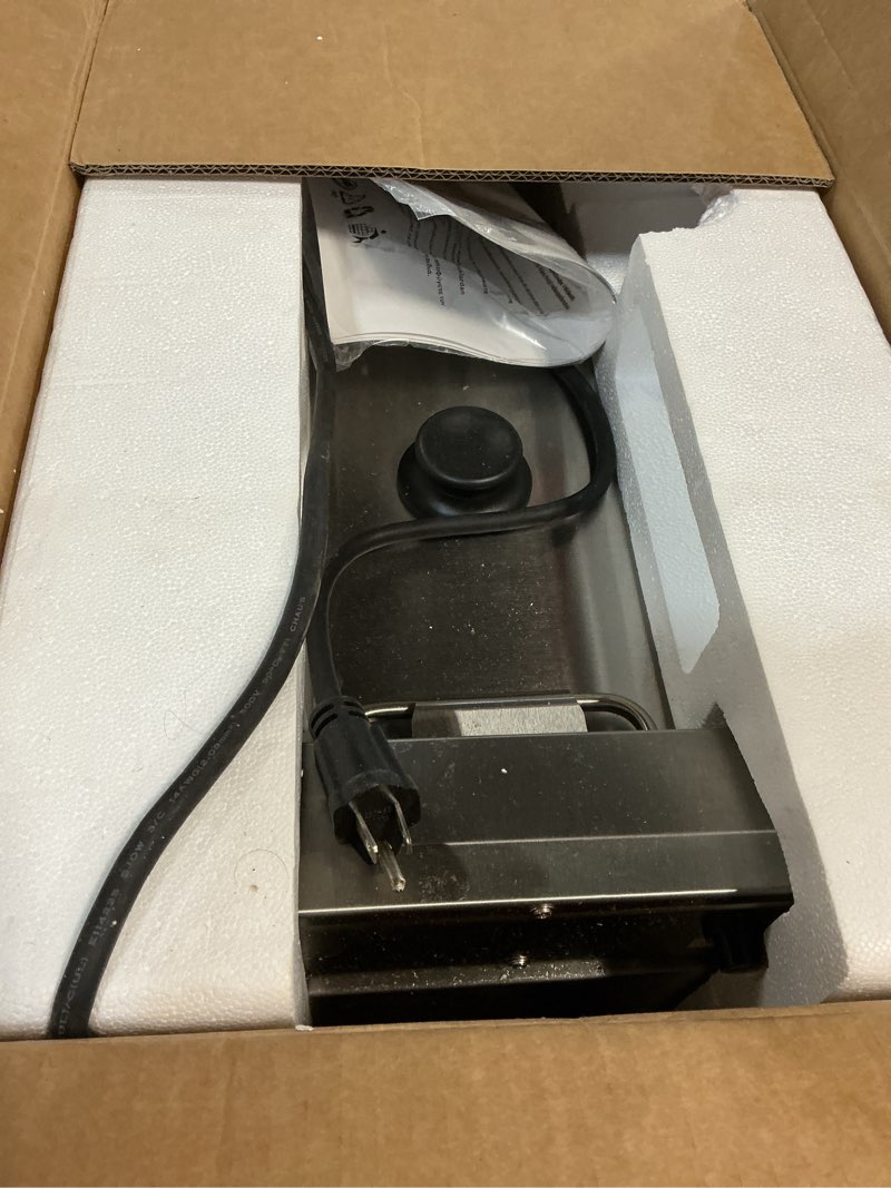 Condition photo showing As Is for CROSSON 6L Electric Countertop Deep Fryer Extra Large with Drain,Timer,Basket and Lid for Restaurant Use 120V,1800W Commercial Deep Fryers