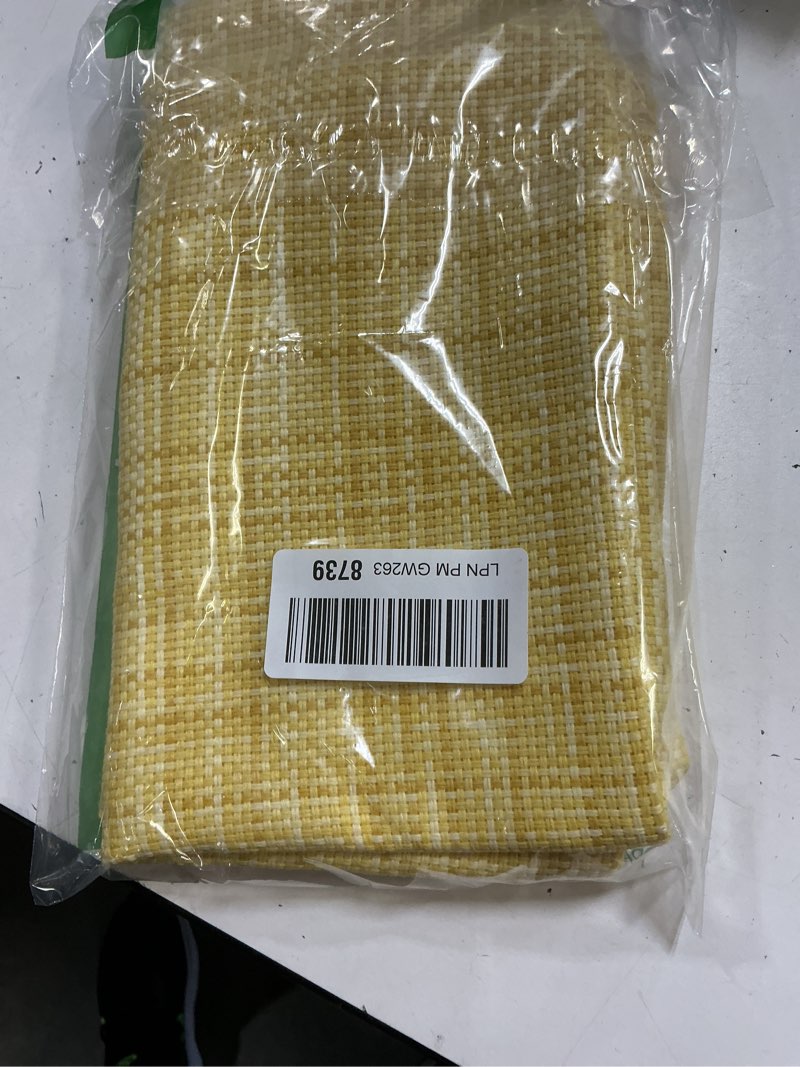Condition photo showing Good Condition for kevin textile pack of 2 decorative outdoor waterproof throw pillow covers lumbar pillowcases modern cushion cases for patio couch bench 12 x 20 inch yellow 20" x 12" (pack of 2) yellow