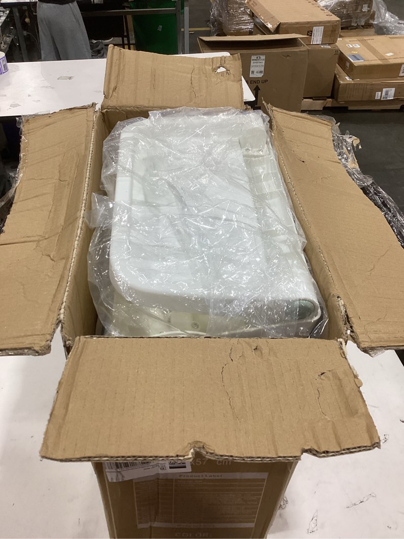 Condition photo showing Good Condition for 3-in-1 baby high chair with soothing rocker | convertible baby high chair for babies and toddlers | brake wheels, easy clean, space saving | adjustable, removable tray (green)