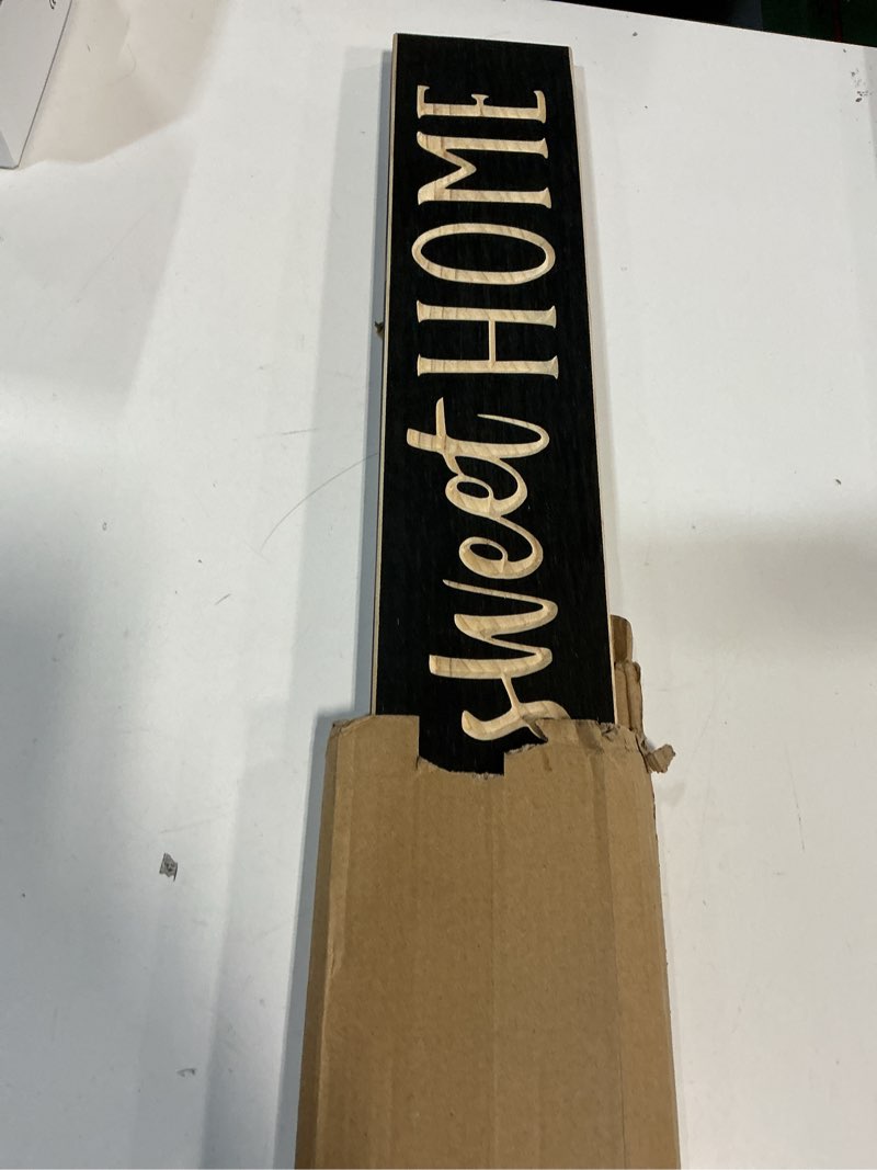 Condition photo showing Good Condition for The Finishing Touch Home Sweet Home Black Solid Wood Sign