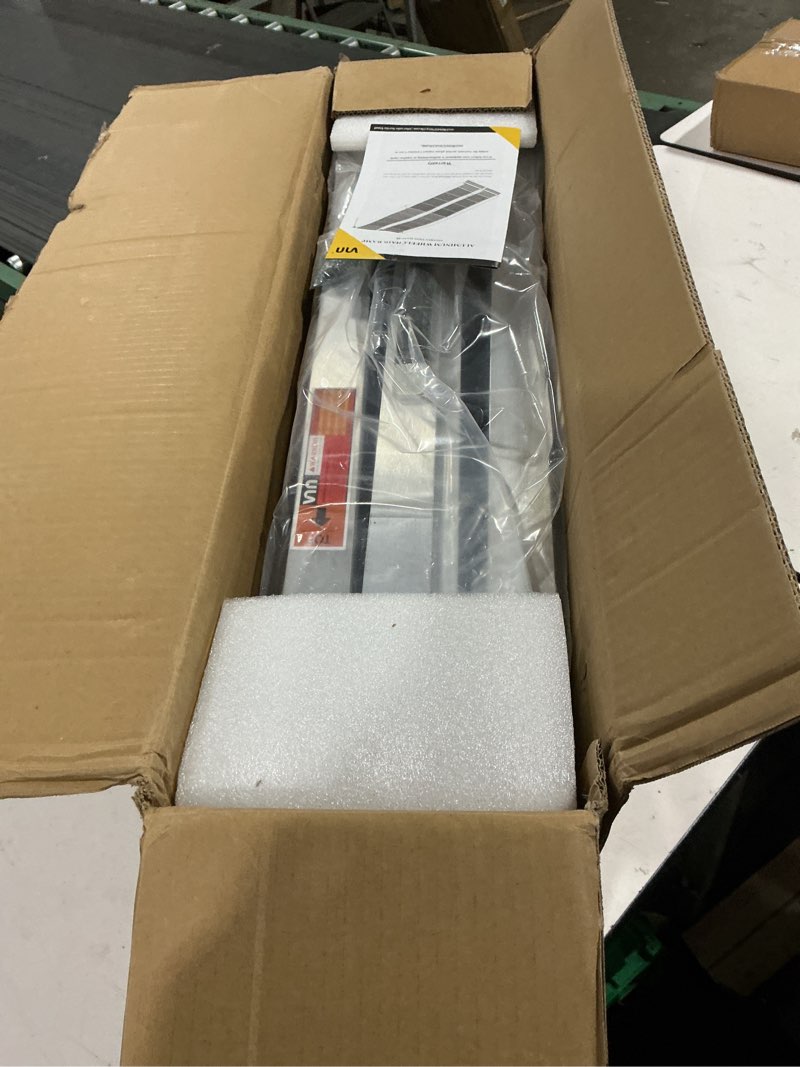 Condition photo showing Good Condition for vnn portable wheelchair ramp 5ft, seamless non-slip aluminum ramps for wheelchairs for home, handicap wheelchair ramps for home steps, aluminum loading dock plates, black aluminum 5ft (usable height 5-15 inch)