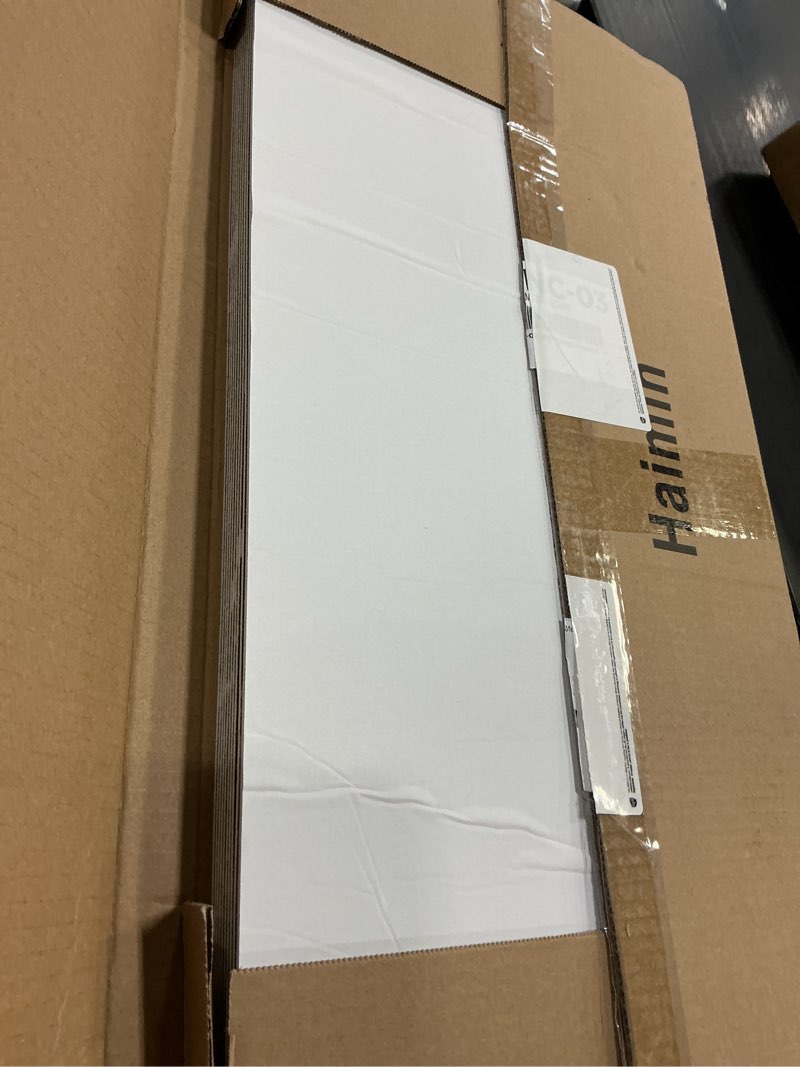 Condition photo showing New/Like New for Haimin Wall Panels Peel and Stick 10 Pieces 23.6x11.8in (19.4 Sq. Ft. Coverage) Lightweight Backsplash Marble Look Tile (not Real Marble) Ideal for Kitchen Bathrooms Living Rooms Bedrooms (Black-JGH)