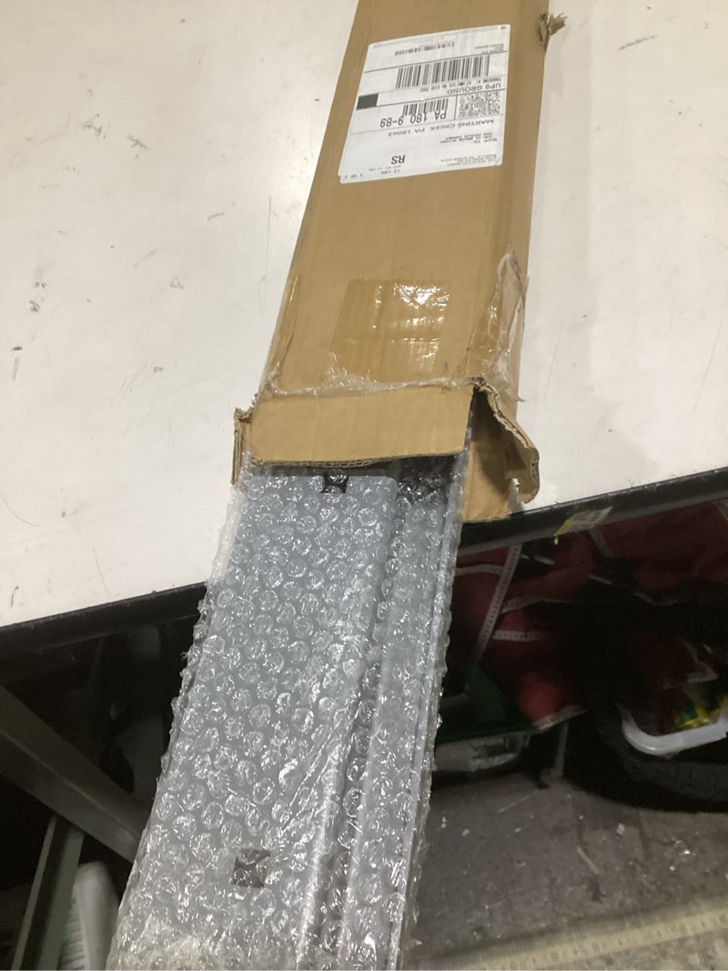 Condition photo showing As Is for buyyah steel mounting channel - made of high strength alloy steel, 10ga thickness, includes 14 trail