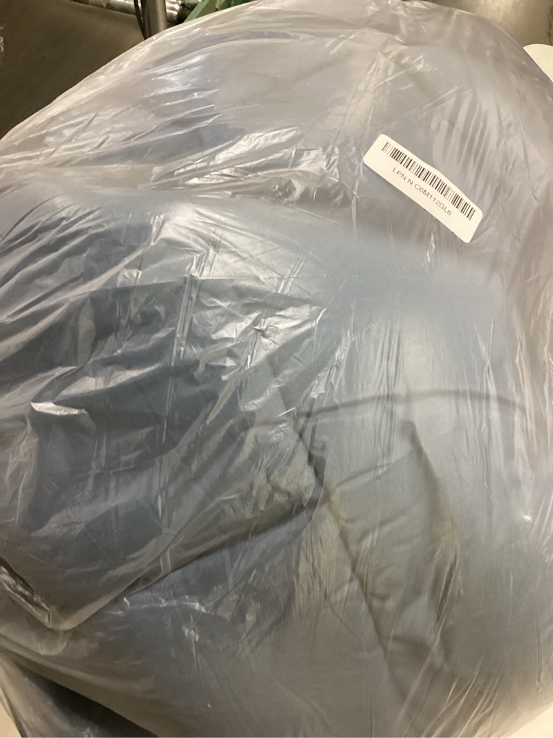 Condition photo showing As Is for easeland california king mattress pad pillow top mattress cover quilted fitted mattress protector long 8-21" deep pocket cooling mattress topper (72x84 inches, dark blue) dark blue california king