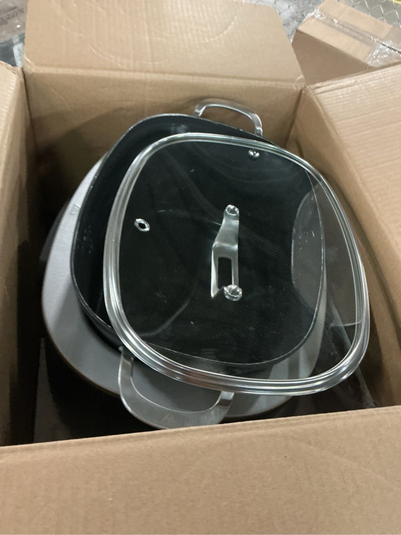 Condition photo showing As Is for ninja® 12-in-1 possiblecooker™ plus | 8.5-qt - sous vide & proof multi-cooker | slow cooker, dutch oven & more | glass lid & integrated spoon | nonstick | oven safe pot to 500°f | black | mc1010 black 8.5 quarts