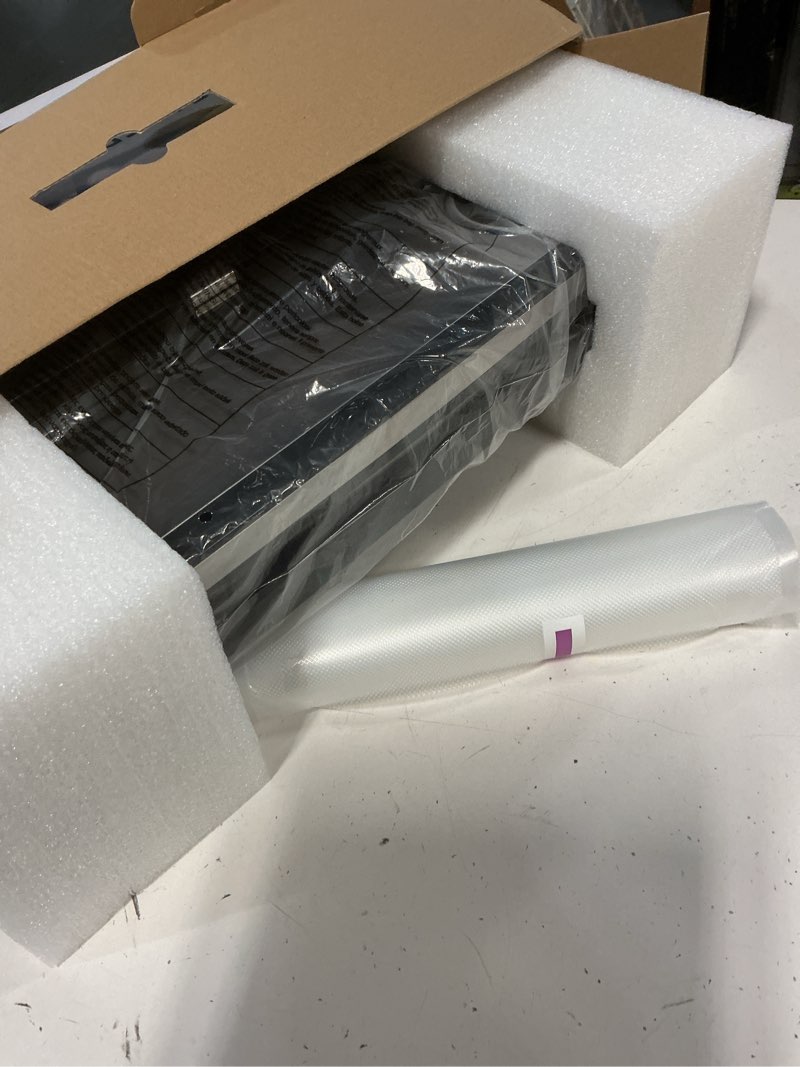 Condition photo showing Good Condition for vacuum sealer machine with smart touchscreen control, 95kpa dual-pump suction, timeless design for hands, free sealing, 24h non-stop breaks, widened 30cm sealing bar, external bag cutter, 2 bags rolls stainless steel