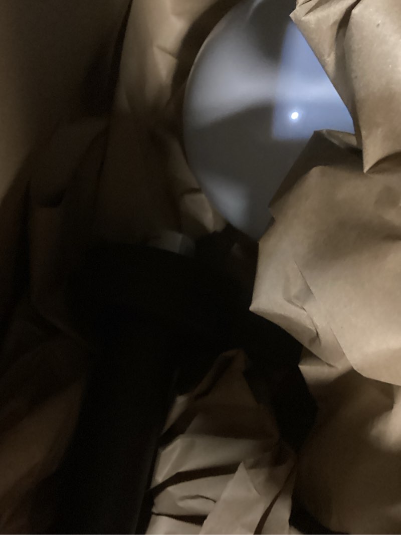 Condition photo showing As Is for Progress Lighting Acrylic Globe 1-Light Shatter-Resistant Acrylic Shade Modern Outdoor Wall Lantern Light, Outdoor, P5626-60, Matte Black