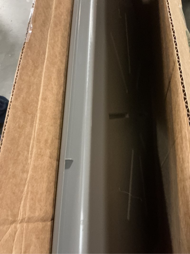 Condition photo showing Good Condition for camco low profile washing machine drain pan with pvc fitting, 29 inch x 33 inch id and 31 inch x 35 inch od - protects your floors from washing machine leaks - easy to use - pewter - 20788 standard packaging pewter 30.5" x 34.5"