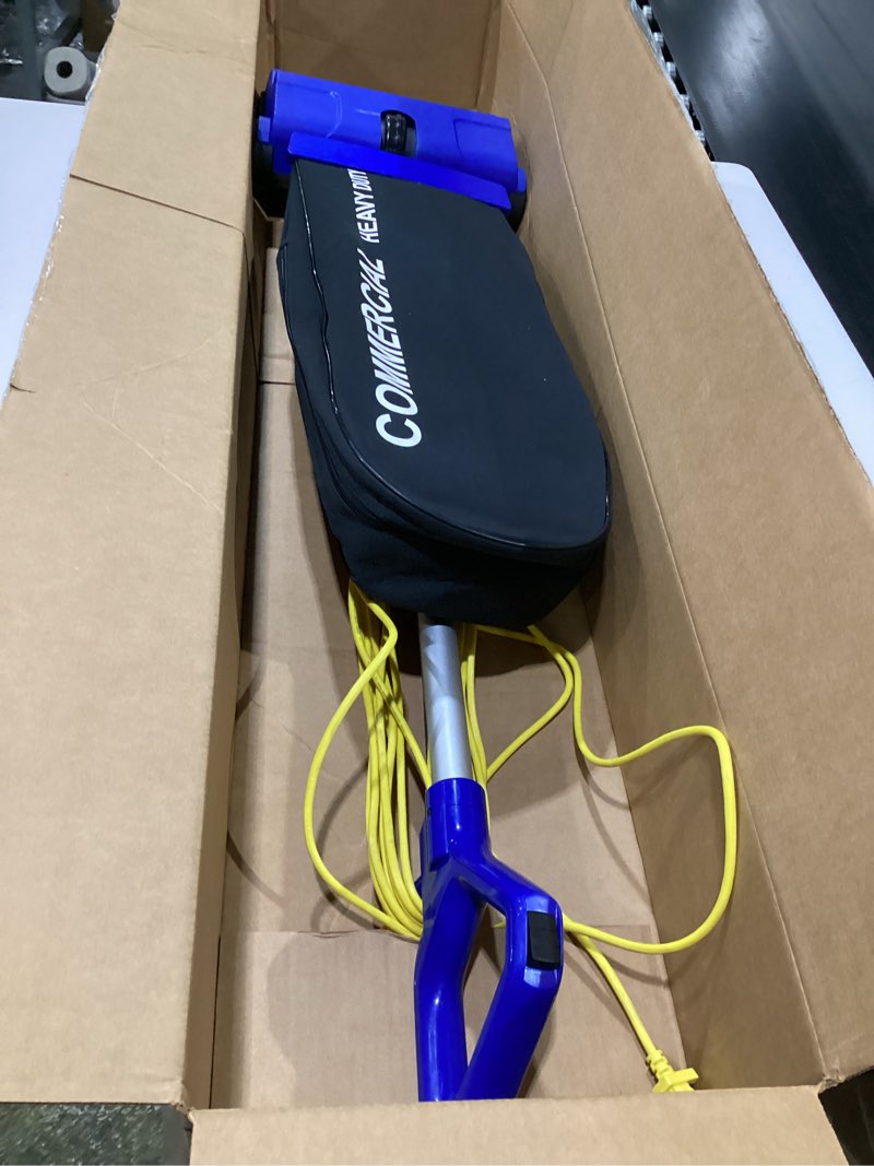 Condition photo showing Good Condition for (USED, NOT TESTED) Amazon Basics Heavy Duty Upright Bagged Vacuum