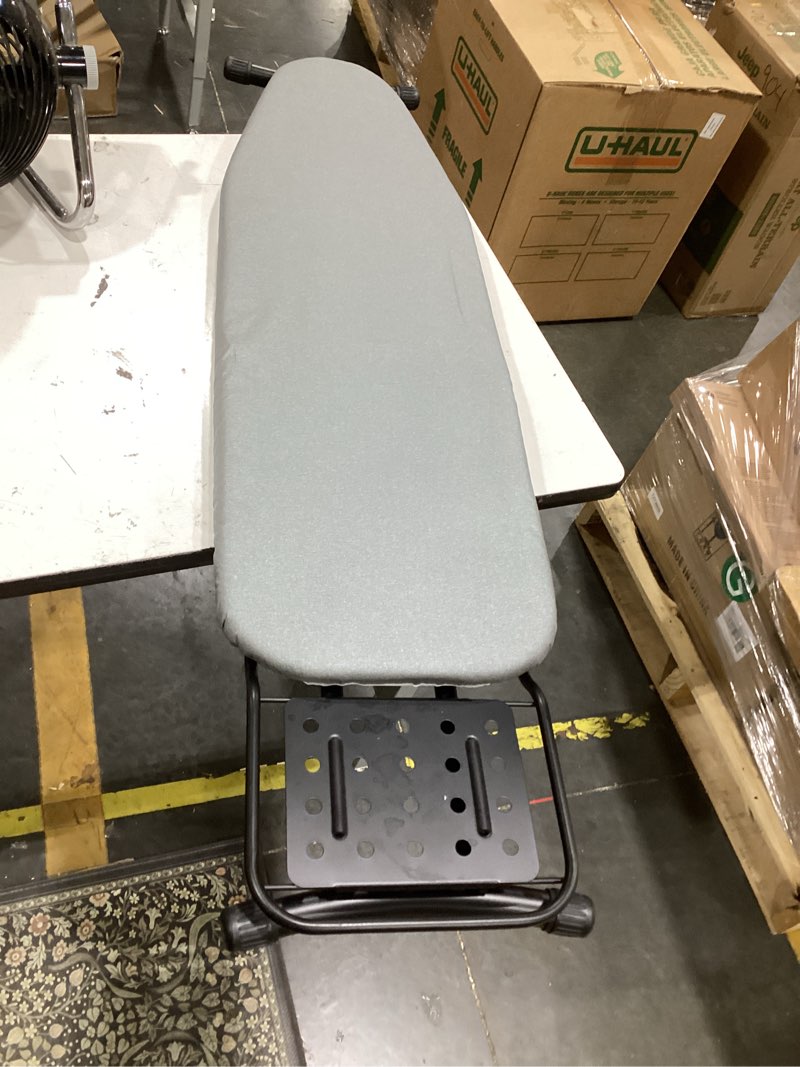 Condition photo showing Good Condition for jakeefud deluxe ironing board with heat resistant cover and thicken felt pad, heavy sturdy legs,full size hanger iron board,foldable (l-grey)