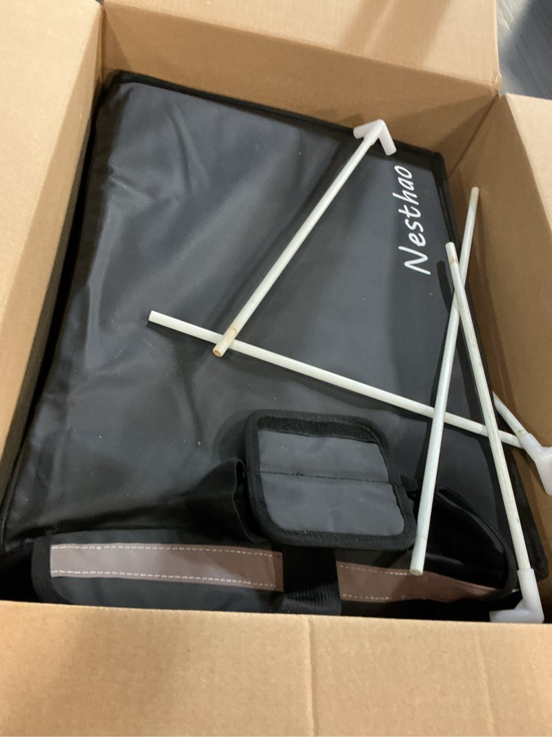 Condition photo showing As Is for Insulated Food Delivery Bag for E-bikes/Scooters/Motorcycles, Waterproof Delivery Bag with Carrier Rack,Perfect for Catering,Restaurants,Delivery Drivers,Doordash and more,62L - Fit 14'' Pizza box