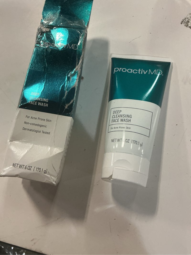 Condition photo showing New/Like New for Proactiv MD Exfoliating Face Wash, Gentle and Hydrating Facial Cleanser and Acne Treatment for Sensitive Skin, 6 Oz Clear Unscented 1 Fl Oz (Pack of 1)
