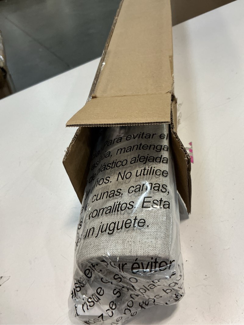 Condition photo showing Good Condition for lazblinds no drill roman shades for windows, cordless blackout window shades with uv protection, polyester fabric for bedroom & living room, 29" w x 64" h, beige blackout - faux linen - beige 29"w x 64"h