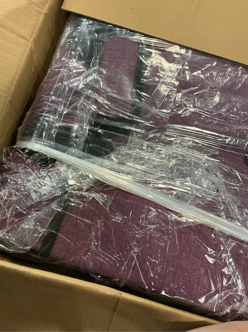 Condition photo showing Good Condition for cab55 rolling sewing machine case, detachable rolling sewing machine carrying case on wheels, trolley tote bag with removable bottom wooden board for most standard sewing machine and accessories purple
