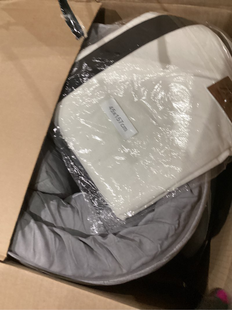 Condition photo showing Good Condition for ZonLi Japanese Floor Mattress Futon Mattress Queen Size, Thicken Roll Up Tatami Mat w/ 100% Cotton Washable Cover, Portable & Foldable Floor Bed Mattress for Sleeping, Dormitory, Adult Kids, Grey Grey Queen (80"L x 60"W x 2.5"Th)