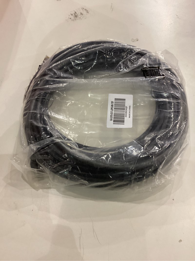 Condition photo showing Good Condition for GearIT Cat6 Outdoor Ethernet Cable (75ft) 23AWG Pure Copper, FTP, LLDPE, Waterproof, Direct Burial, In-Ground, UV Resistant, POE, Network, LAN, Internet, Cat 6, Cat6 Cable - 75 Feet 75 Feet Black