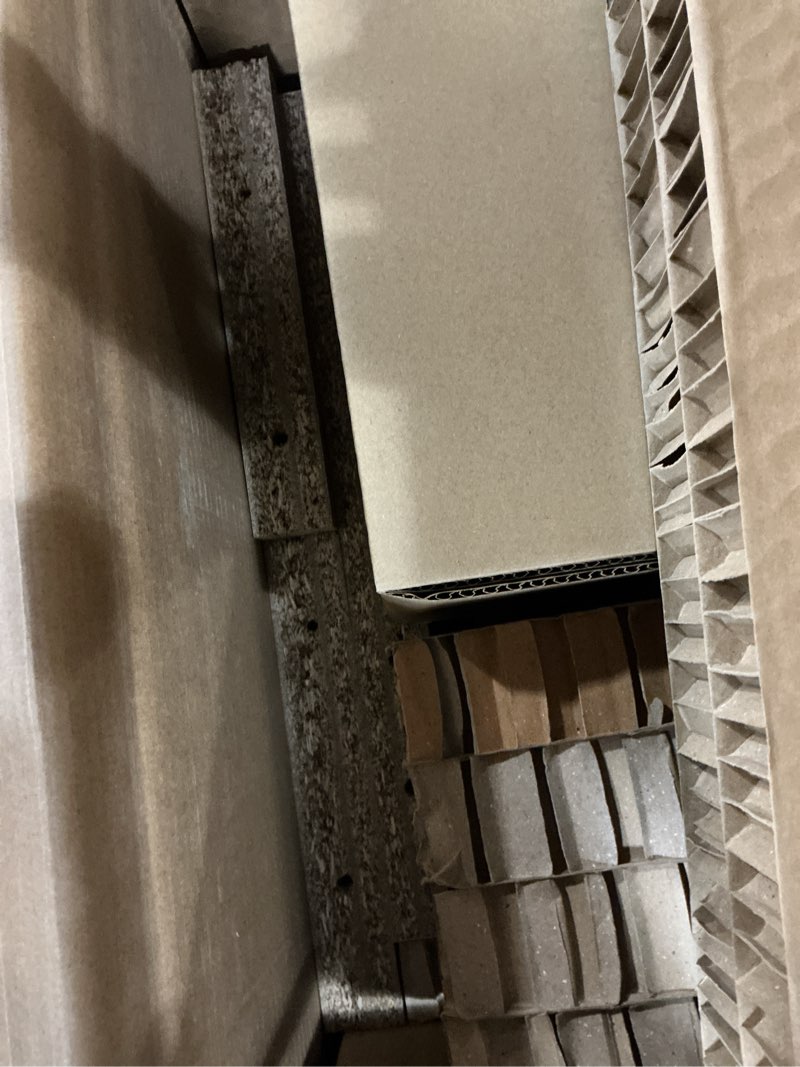 Condition photo showing As Is for my texas house monroe 3 drawer nightstand with usb, brushed oak finish